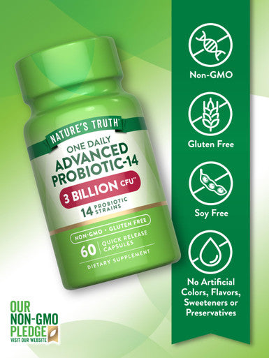 Nature's Truth Probiotic 3 Billion Cultures, 60 Count