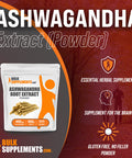 BulkSupplements Ashwagan Root Extract Powder - Herbal Supplement, Ashwagan Powder - - 450mg , 1111 Servings (500 Grams - 1.1 lbs)