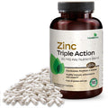 Futurebiotics Zinc Triple Action 30Mg Key Nutrient Blend Immune Support Zinc Supplement With Zinc Acetate, Picolinate & Orotate - Immune, Antioxidant & Skin Health Support - 150 Vegetarian Capsules