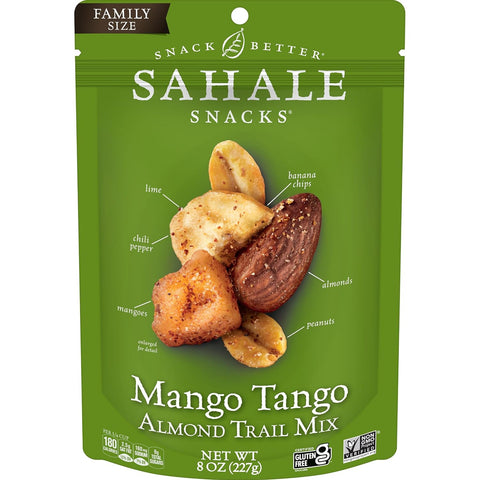 Sahale Snacks Classic Fruit and Nut Trail Mix, 1.5 Oz Grab & Go Bags (18 Packs) - Dry-Roasted Deluxe Mixed Nuts with Apples and Cranberries - Non-GMO, Kosher Trail Mix & Certified Gluten-Free Snacks