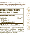Solgar Melatonin 10 Mg Clinically Studied Ingredient Helps Promote Relaxation & Sleep Suitable For Vegans 60 Tablets
