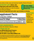 Nature Made Vitamin D3 90 Softgels Vitamin D 2000 Iu (50 Mcg) Helps Support Immune Health Strong Bones And Teeth & Muscle Function 250% Of The Daily Value For Vitamin D In One Daily Softgel