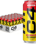 C4 Performance Energy Drink Cosmic Rainbow, Zero Sugar Carbonated Preworkout Energy, 200mg Caffeine with Beta Alanine, 16 Fl Oz (12 Pack), Packaging May Vary
