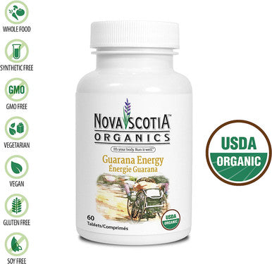Nova Scotia Organics Guarana Energy (60 tablets) - NPN 80021110