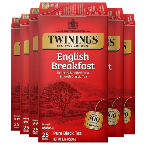 Twinings Lemon & Ginger, Caffeine-Free Herbal Tea Bags, 100 CT Box (1 Pack) | Spicy & Tangy, Ginger, Lemon Peel, Lemongrass, Blackberry Leaves, Soothe Digestion, 100 Foil Lined Individually Wrapped Bags