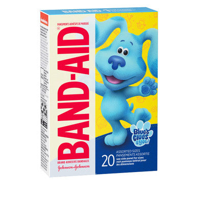Band-Aid Brand Adhesive Bandages For Kids, Nickelodeon Blue'S Clues & You, 20 Ct