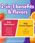 Vitafusion Multi+ Immune Support ÃƒÂ¢Ã¢â€šÂ¬Ã¢â‚¬Å“ 2-In-1 Benefits & Flavors ÃƒÂ¢Ã¢â€šÂ¬Ã¢â‚¬Å“ Adult Gummy Vitamins With Vitamin C, Zinc, Daily Multivitamins, 90 Count
