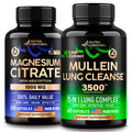 NUTRAHARMONY Magnesium Citrate Capsules & Mullein Leaf Extract Capsules