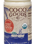 CocoGoodsCo Vietnam Single-Origin Organic Refined Coconut Oil (15 fl. oz) - Gluten-free, Non-GMO, No Cholesterol - Great for Cooking and Baking with No Coconut Flavor and Scent