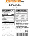 BulkSupplements Beef Protein Isolate Powder - No Added, , Lactose Free Protein Powder, Keto Friendly - 25g of Protein - 30g (1 Kilogram - 2.2 lbs)