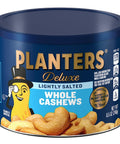 PLANTERS Deluxe Lightly Salted Cashews Party Snacks PlantBased Protein Quick Snack for Adults After School Snack Flavored with Sea Salt Kosher 1lb 2.25oz