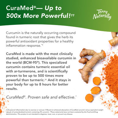 Terry ly CuraMed 750 mg - 90 Softgels - Superior Absorption BCM-95 Curcumin Supplement - Non-GMO, , Halal - 90 Servings