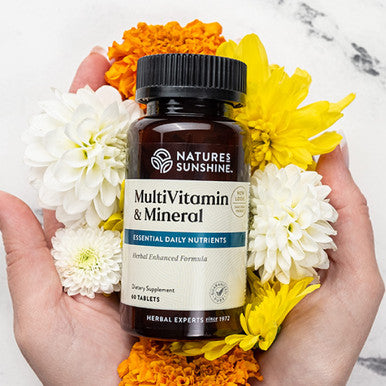 Nature'S Sunshine Multiple Vitamin And Minerals, Time Release, 60 Tablets | Provides 100% Of The Daily Value For 17 Essential Vit