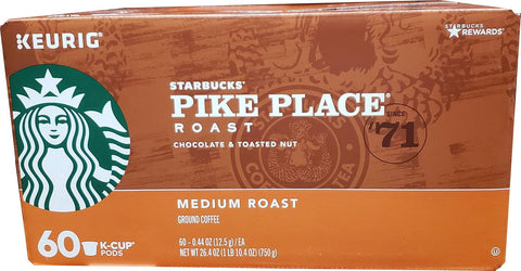 Starbucks K-Cup Coffee Pods, Medium Roast Hot or Iced Coffee, Pike Place Roast, 10 Keurig Pods ÃƒÂ¢Ã¢â€šÂ¬Ã¢â‚¬Â¹