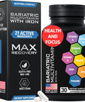 Bariatric Multivitamin With Iron For Women & Men - Post Gastric Bypass Vitamins And Gastric Sleeve Bariatric Iron Vitamin Multivitamins -Non-Gmo, Gluten--One A Day, 30 Bariatric Vitamins Capsules