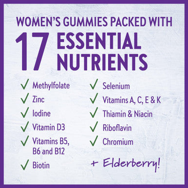 New Chapter Women s Multivitamin Gummies - 66% Less Sugar, Women s Gummy Vitamins with Vitamin C, D3 & Zinc, Non-GMO, Gluten Free, Berry-Citrus, 75ct