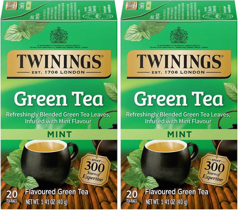 Twinings Lemon & Ginger, Caffeine-Free Herbal Tea Bags, 100 CT Box (1 Pack) | Spicy & Tangy, Ginger, Lemon Peel, Lemongrass, Blackberry Leaves, Soothe Digestion, 100 Foil Lined Individually Wrapped Bags