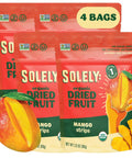 SOLELY - Organic Dried Mango Strips (5 oz Resealable Bags, Pack of 6) - Real Fresh Fruit - 1 Ingredient - Healthy Snacks for Adults & Kids - Non GMO, Vegan Snacks, Shelf Stable - 6 Bags (30 oz)