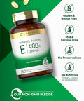 Carlyle Vitamin E 400 Iu | 250 Softgels | Naturally Sourced | Non-Gmo And Gluten Free
