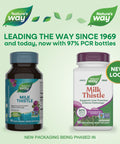 Nature'S Way Milk Thistle Supports Liver Function & Liver Detox Pathways 175 Mg Milk Thistle Seed Extract Standardized To 80 Silymarin Per Serving Vegan 60 Capsules (Packaging May Vary)