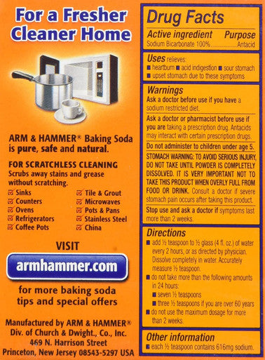 ARM & HAMMER Pure Baking Soda 8 oz