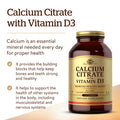 Solgar Calcium Citrate With Vitamin D3 240 Tablets - Promotes Healthy Bones & Teeth Supports Musculoskeletal & Nervous Systems - Non-Gmo Gluten Free Dairy Free Kosher Halal - 60 Servings