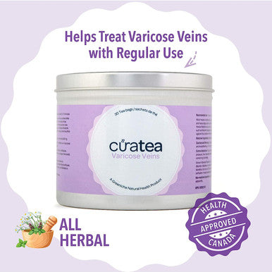 Curatea Varicose Veins , Vein Support Tea , Better Blood Circulation , Have Healthy Veins , Works as Leg & Vein Supplement , Relieve Swelling, Inflammation and Tingling of Legs