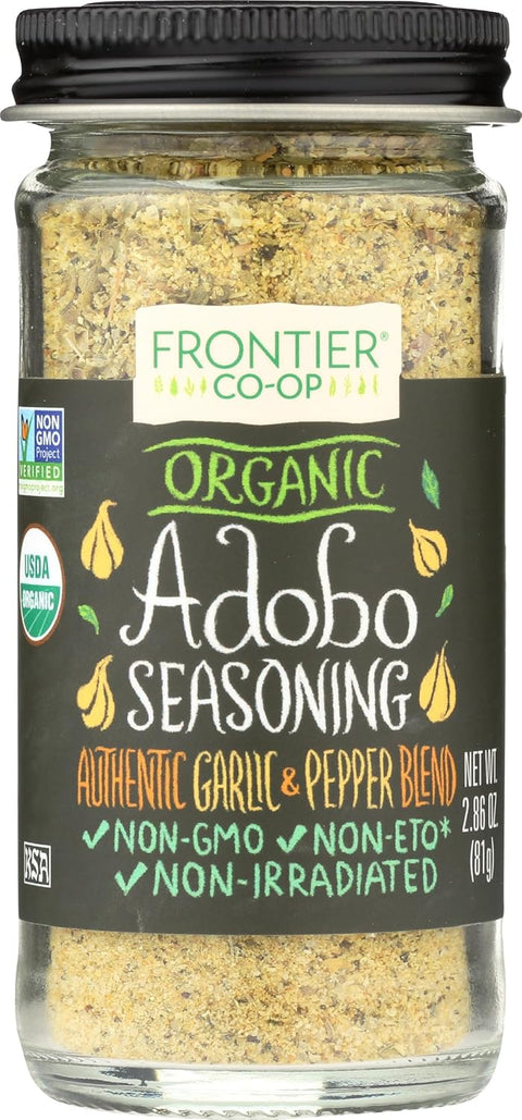 Frontier Co-op All-Purpose Seasoning, Onion, Parsley, Basil, Lemon Peel, Thyme, Garlic and other Aromatic Spices, Salt Free, Kosher | 1.2 Ounce (Pack of 1)