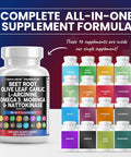 Clean Nutraceuticals Beet Root Capsules 6000Mg Olive Leaf 6000Mg Nattokinase 4000 Fu Garlic Extract 2000Mg L-Arginine 400Mg Omega 3 Red Yeast Rice Hibiscus Danshen - Healthy Support Supplement - 90 Ct