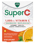 Vicks Super C Energize and Replenish* Daytime Daily Supplement with Vitamin C, B Vitamins Plus a Blend of Herbal Extracts, Coated to be Easy to Swallow, from The Makers of Vicks, 28ct