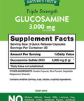 Glucosamine Sulfate 3000mg | 60 Capsules | Triple Strength Supplement for Joint Health | Non-GMO, Gluten | by Nature's Truth