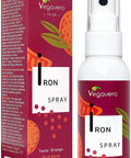 Iron Spray Vegavero | 14mg | High Absorption Form | Without Sugar | 50 ml | Natural Orange Flavour | Vegan