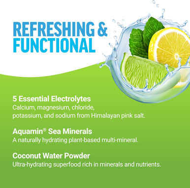 Force Factor Liquid Labs Electrolytes Powder Packets Lemon Lime Hydration Packets to Make Electrolyte Water with 5 Essential Electrolytes Vitamins Minerals and Antioxidants 20 Stick Packs