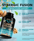 NUTRAHARMONY Gaba With L-Theanine Capsules & Mullein Drops