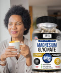 Kaya Naturals Magnesium Glycinate 183mg per Caps Chelated for Maximum Absorption NonGMO NO Gluten Dairy and Soy Supports Muscle and Heart Health 30 Count