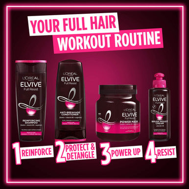 L'Oreal Paris Elvive Haircare Elvive Full Resist Fragile Hair Multi-Use Hair Strengthening Power Mask With Biotin 680 Ml