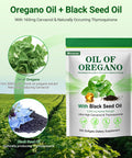 Moravax Oil Of Oregano Softgels With Black Seed Oil High Potency 300 Softgels 6000Mg