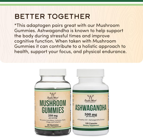Magnesium Glycinate Gummies (400mg per Serving 30 Day Supply Grape Flavored) High Absorption Magnesium Supplement for Adults or Kids by Double Wood Supplements