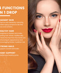 Heivy 4-In-1 Liquid Collagen Peptides For Radiant Skin, Healthy Hair, Strong Nails, And Joint Support | 25000 Mcg Liquid Collagen Drops | Raspberry Flavor- 2 Fl Oz (60Ml)
