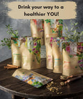 Gardenika Organic Loose Leaf Tea Sampler 8 Pack 1 LB Herbal and Naturally Caffeine- Set - Ayurvedic Assortment Blend