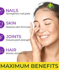 HERBALICIOUS Biotin Vitamins With Collagen, Keratin & Saw Palmetto For Women And Men - Biotin 10000 Mcg Hair Skin Nails Supplement For Hair, Skin, And Nails Wellness - Made In Usa, 120 Capsules