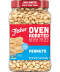 Fisher Oven Roasted Never Fried Deluxe Mixed Nuts, 24 Ounces | Pack Of 1, Almonds, Cashews, Pecans, Pistachios, Healthy Snacks For Adults, Made With Sea Salt, No Added Oil, Gluten Free
