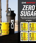 C4 Ripped Pre Workout Powder Cherry Limeade | Creatine Free + Sugar Free Preworkout Energy Supplement for Men & Women | 150mg Caffeine + Beta Alanine + Weight Loss | 30 Servings