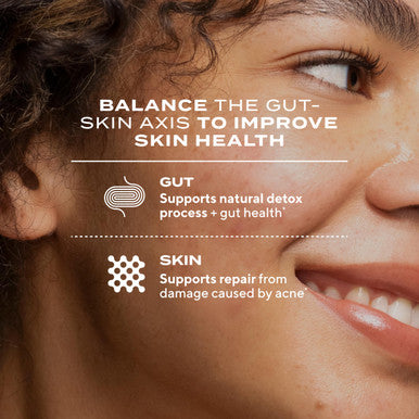 Murad Pure Skin Acne Supplements Clear Skin Support With Blend Of Vitamin A & B6 Zinc Amino Acids & Burdock Root Promotes Healthy Skin Oil Balance Gut Health & Stress Relief 60 Tablets