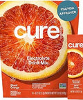 Cure Hydration - Electrolyte Drink Powder Blood Orange 14 Packets | Plant-Based Dehydration Relief Mix Made with Coconut Water, No Added Sugar, Vegan, Non-GMO, Gluten Free, FSA-HSA Eligible