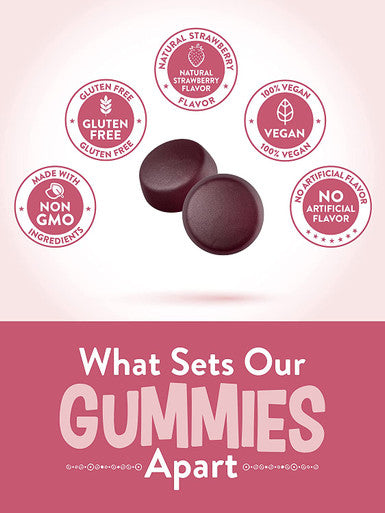 Beet Root Gummies | 60 Count | Vegan, Non-GMO & Gluten | Super Food Supplement | with Black Pepper | Natural Strawberry Flavor | by Nature's Truth