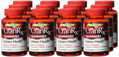 Nature'S Way Nature'S Way Cranrx Gummy Urinary Health Bioactive Cranberry + D-Manonse + Vitamin C, 60 Gummies, 60 Count (Pack Of 12)