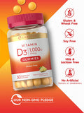 Carlyle Vitamin D3 Gummies | 1000 IU (25 mcg) | 30 Count | Vegetarian, Non-GMO, and Gluten Free Formula | Natural Pineapple Flavor
