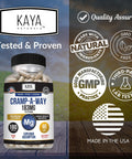 Kaya Naturals CrampAWay Magnesium Glycinate 183mg (180 Count (Pack of 1))