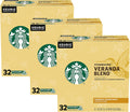 Starbucks K-Cup Coffee Pods, Starbucks Blonde Roast Hot or Iced Coffee, Veranda Blend, 60 Keurig Pods